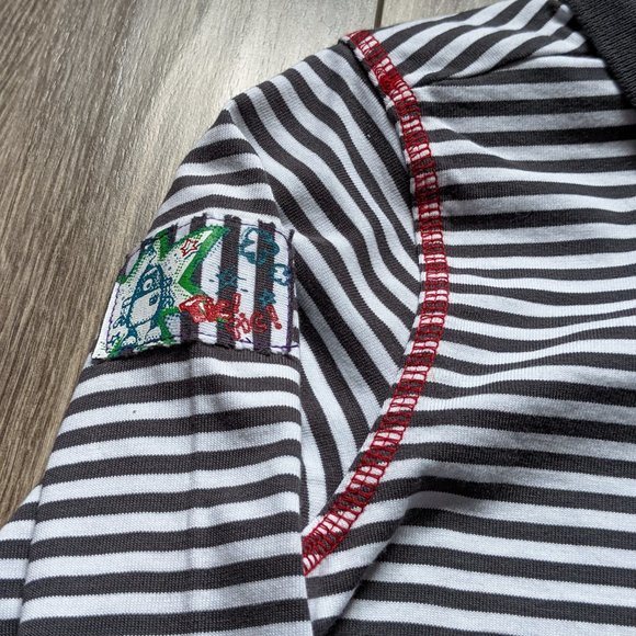 NWT Boys (6Y) - SOURIS MINI Long Slv Striped Polo - Picture 4 of 6